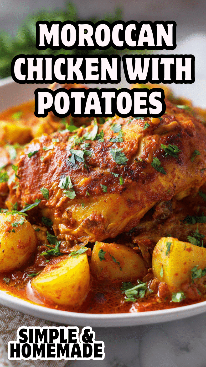 Moroccan Chicken with Potatoes (Simple & Homemade)