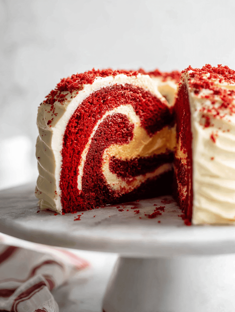 Red Velvet Marble Bundt Cake: Stunning Swirls, Rich Flavor & Easy Recipe