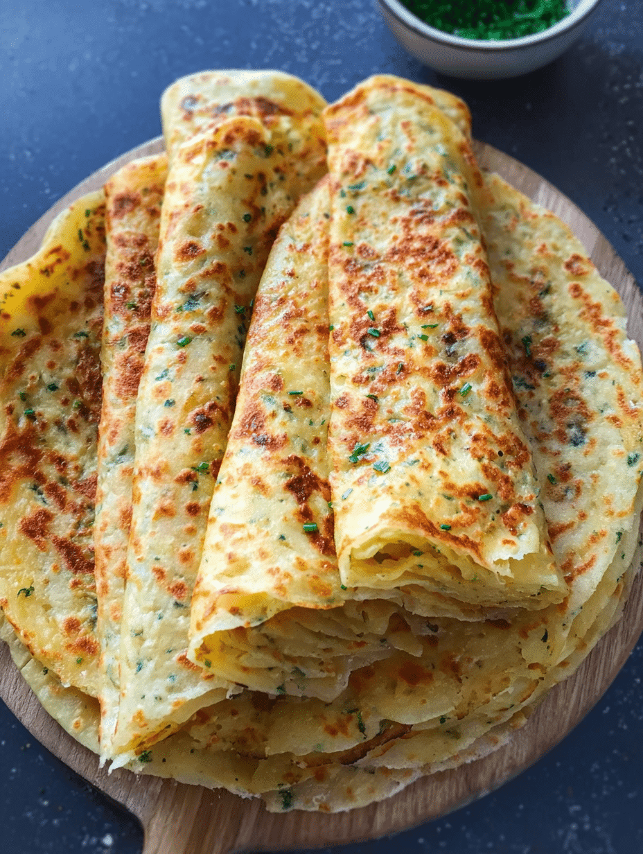 Cheese-stuffed lavash with potatoes