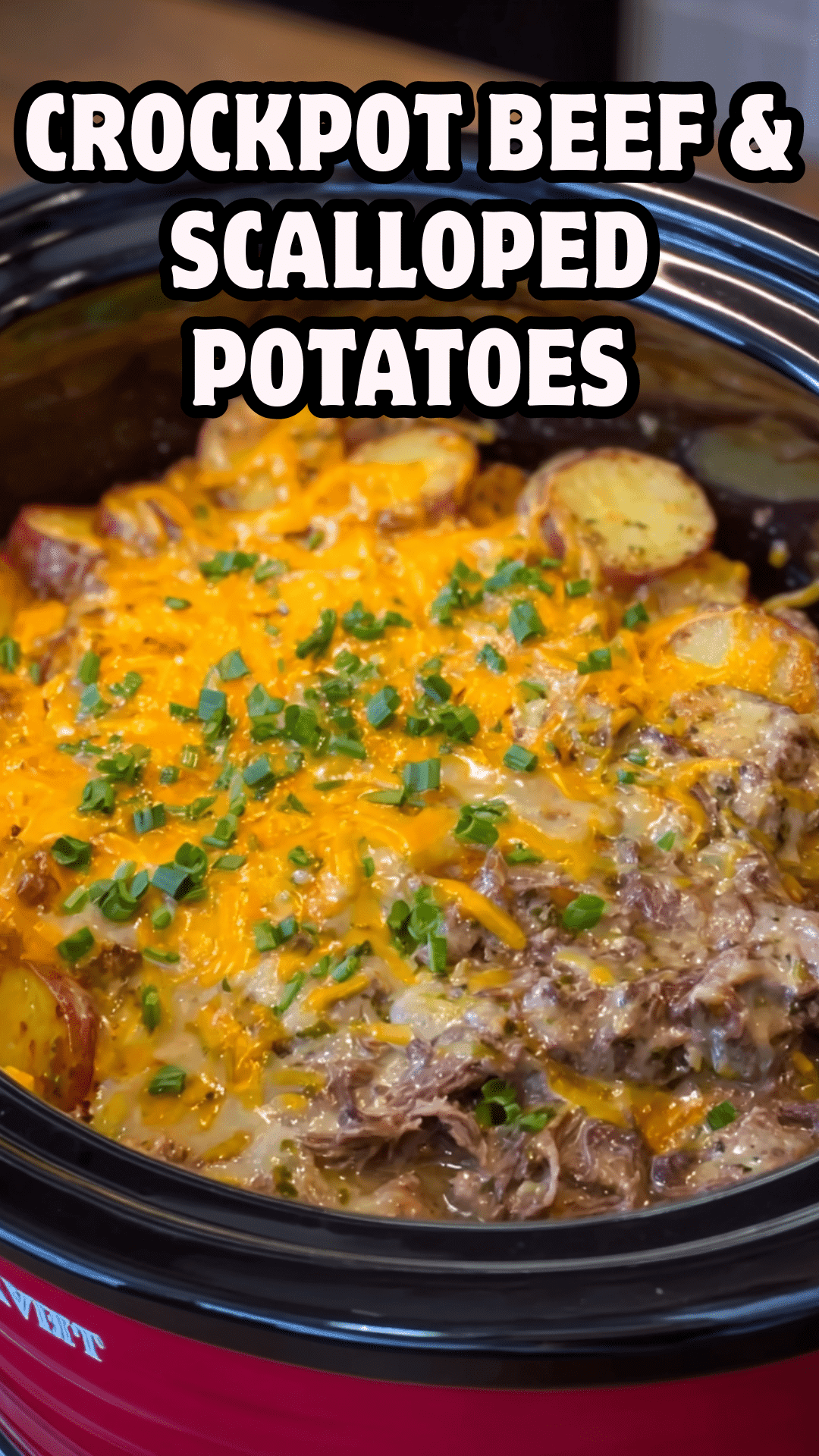 Crockpot Beef & Scalloped Potatoes
