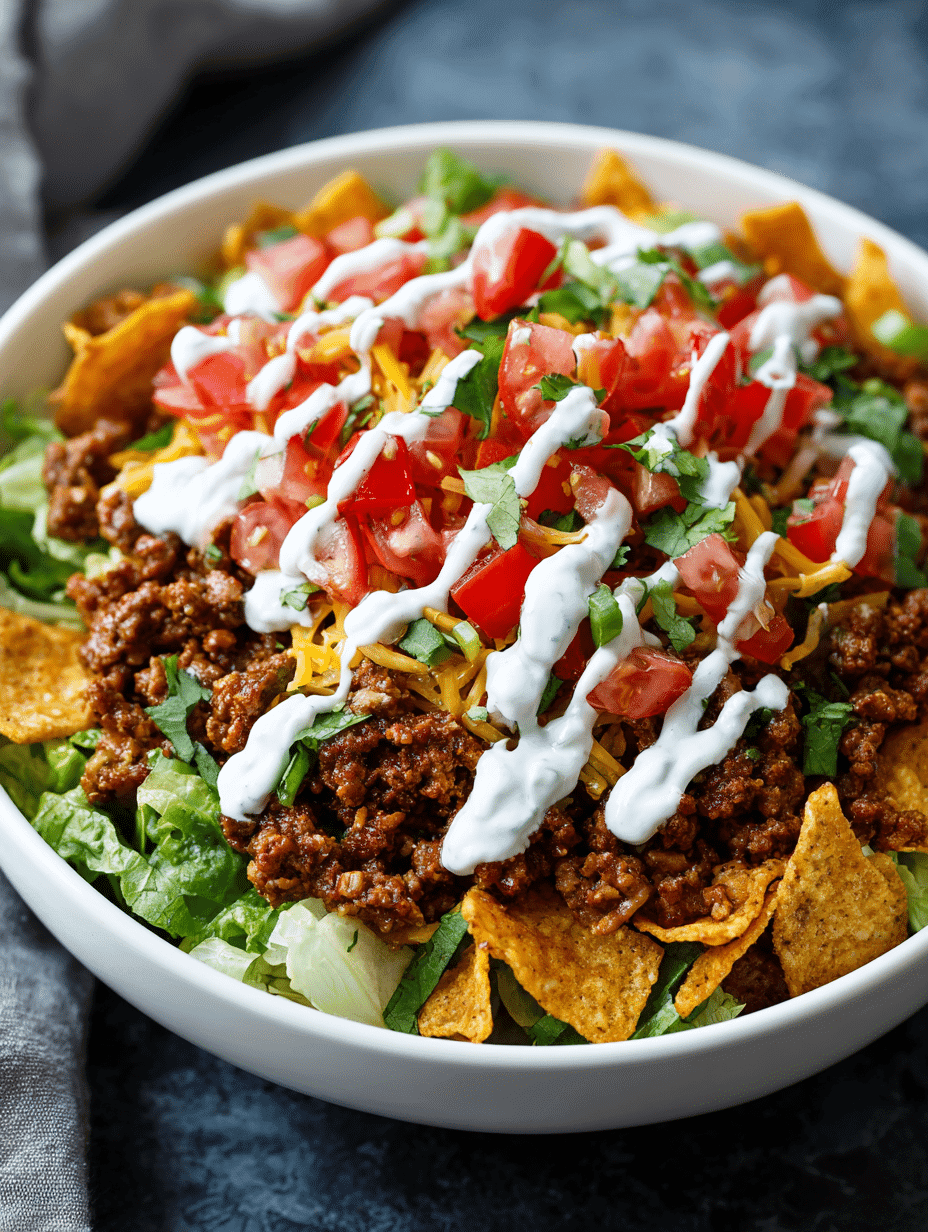 Crockpot Dorito Taco Salad