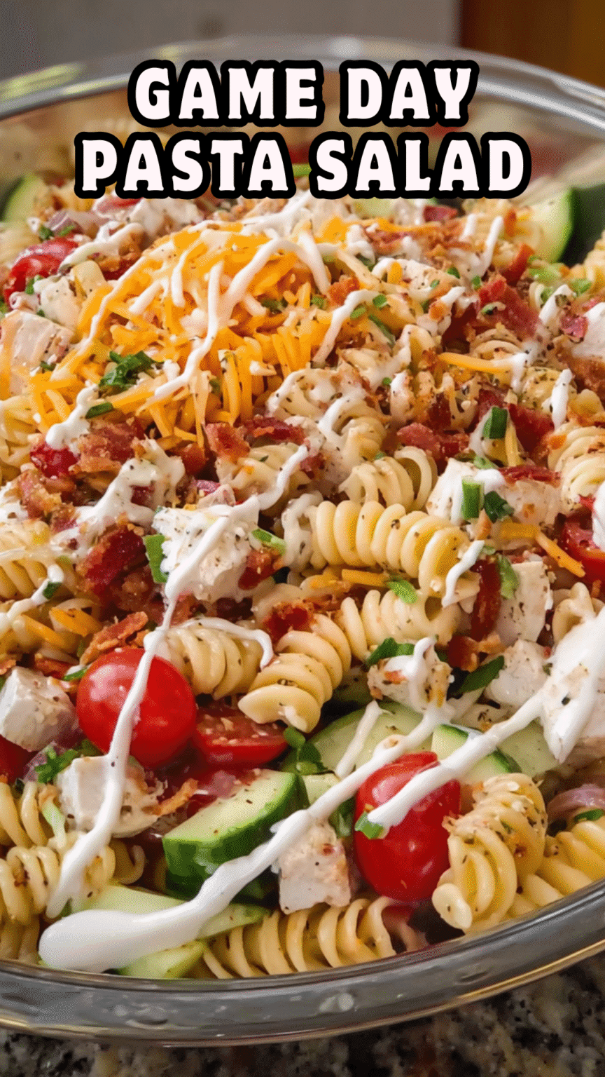 Game Day Pasta Salad (Easy & Crowd-Pleasing!) | Quicky Girl Recipes