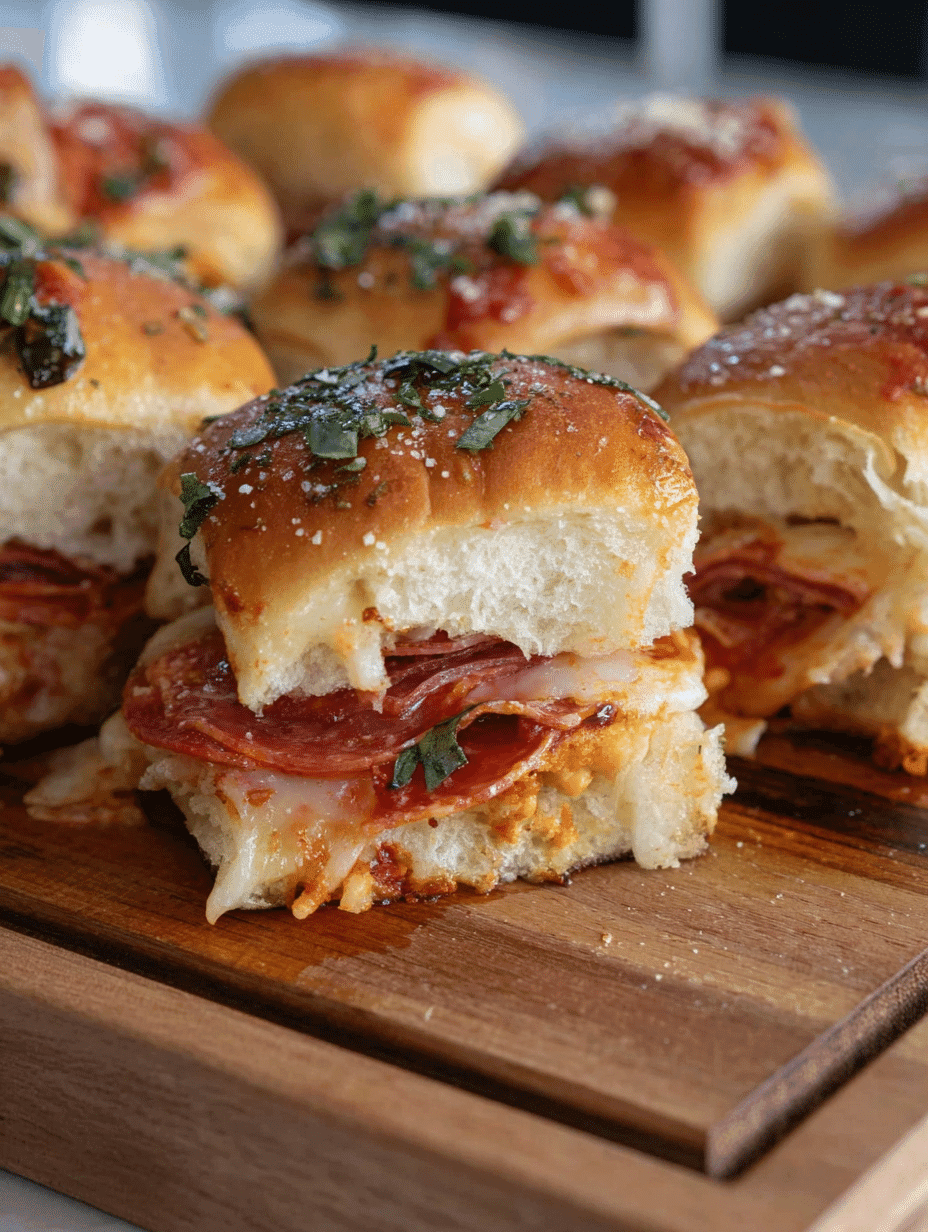 Game day pizza sliders