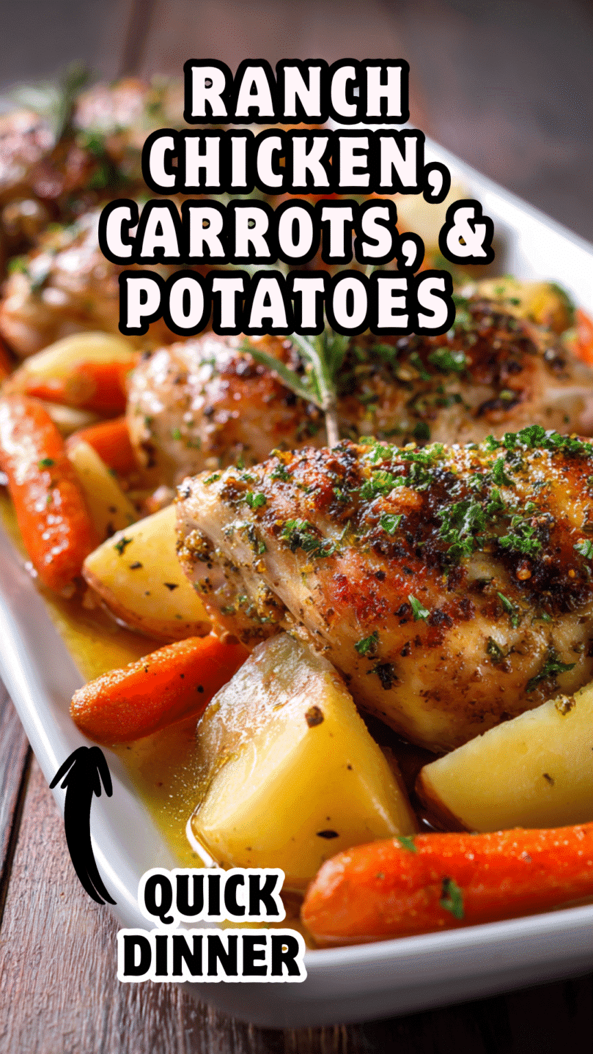 Ranch Chicken, carrots, & potatoes