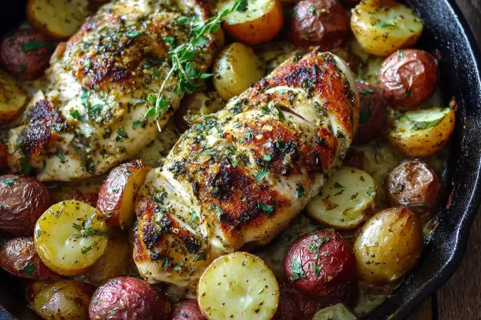 Garlic Parmesan Chicken and Potatoes