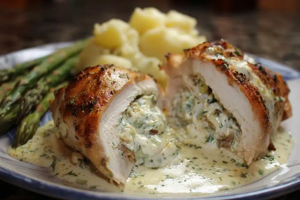 Creamy Stuffed Chicken