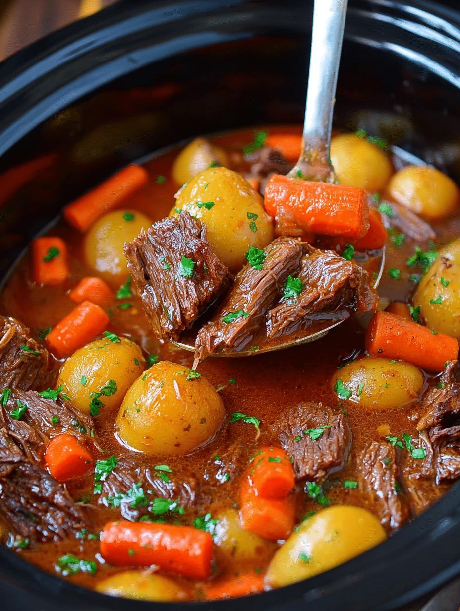 Easy Slow Cooker Steak & Potatoes