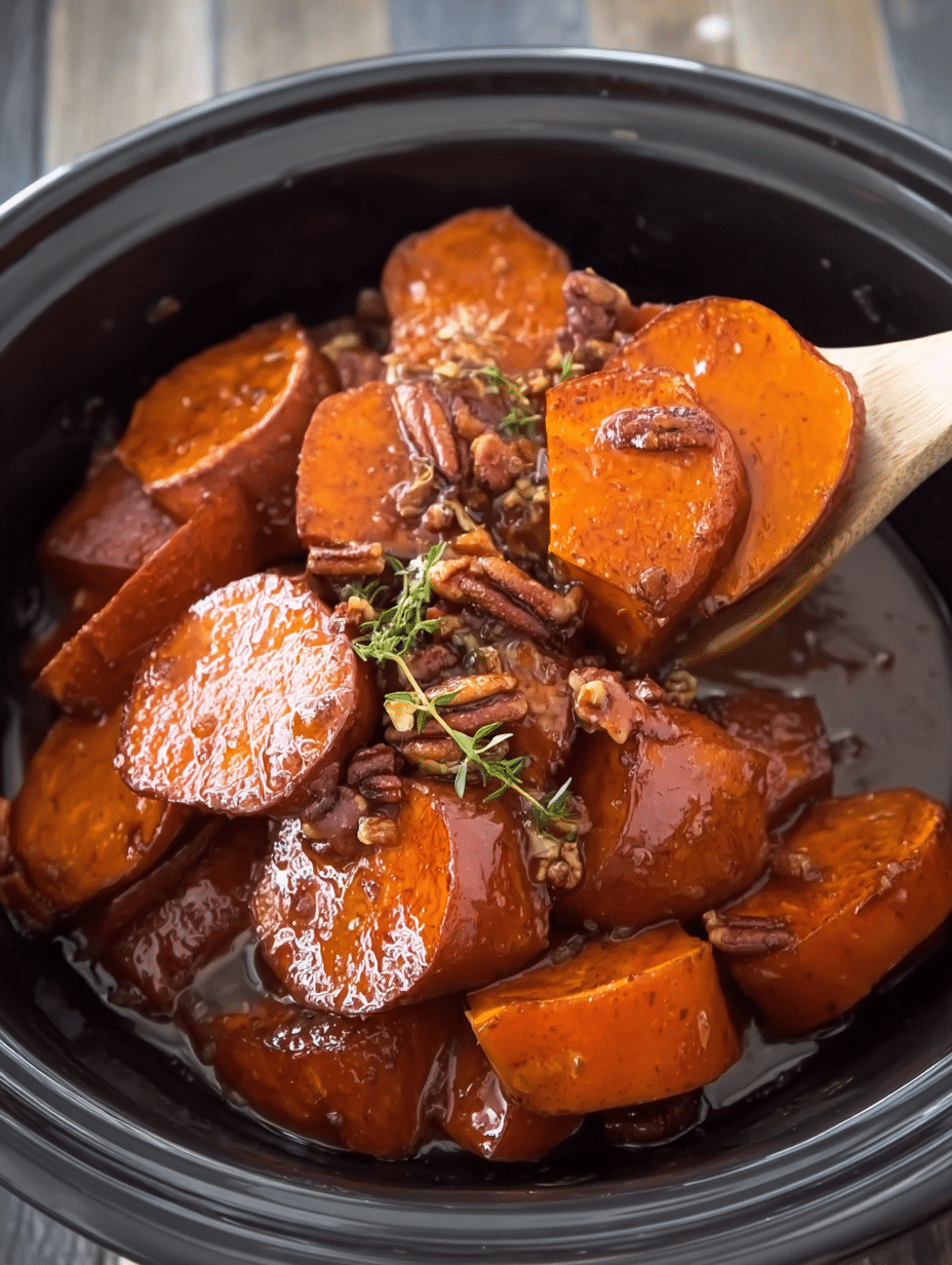 Slow Cooker Candied Sweet Potatoes