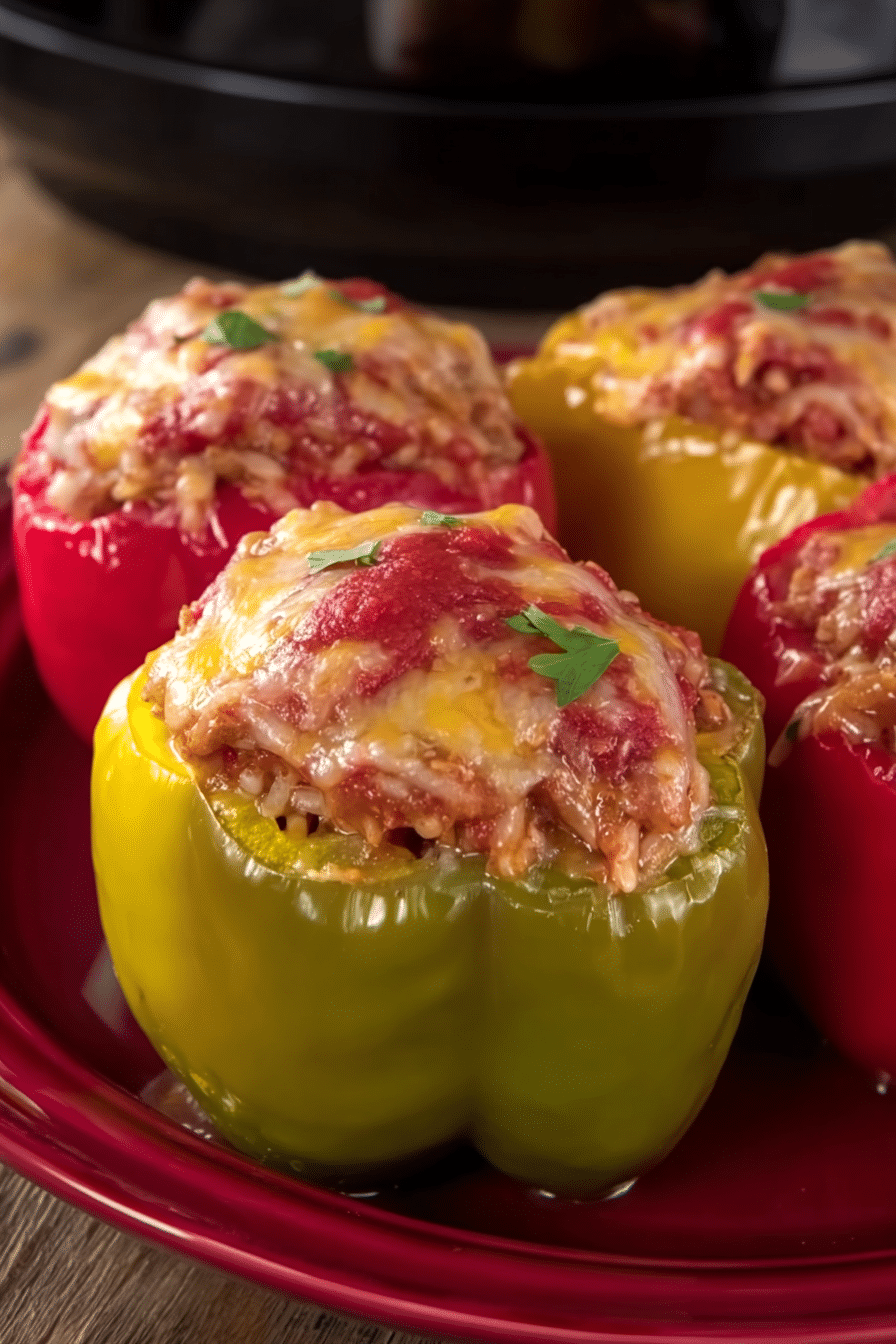 crockpot stuffed peppers
