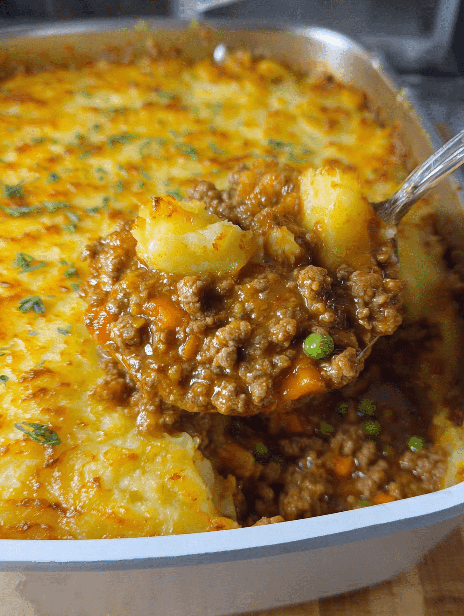 Cheesy Shepards Pie Potato Casserole!!