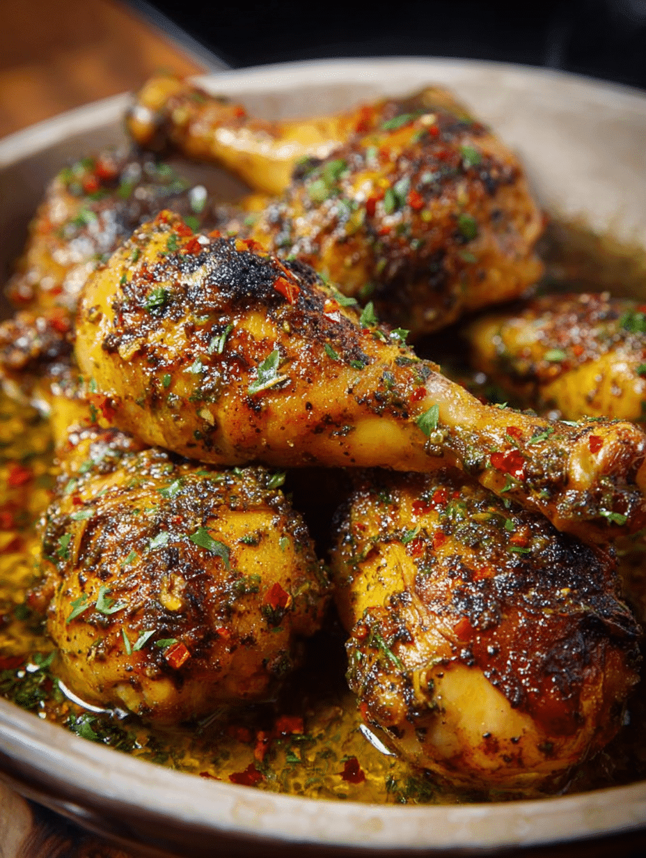 Southern Soul Smothered Garlic Butter Chicken Drumsticks