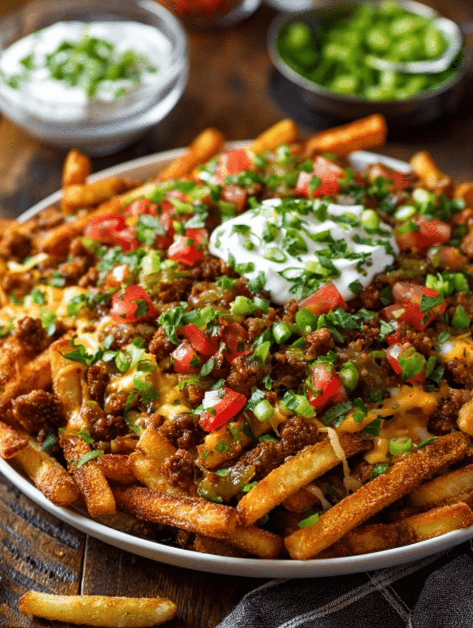 TACO FRIES WITH CRISPY TORTILLA STRIPS