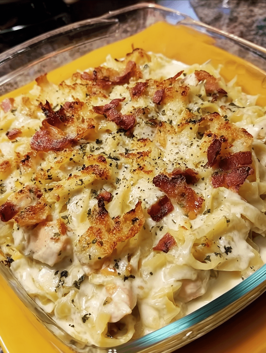 Homemade Creamy Low Carb Chicken Cabbage Alfredo